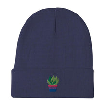 Load image into Gallery viewer, Bi Plant Embroidered Beanie