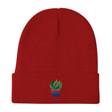 Load image into Gallery viewer, Bi Plant Embroidered Beanie