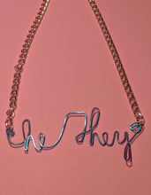 Load image into Gallery viewer, He/They Talisman Necklace - Blue