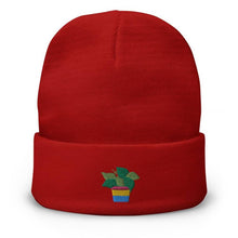 Load image into Gallery viewer, Pan Plant Embroidered Beanie