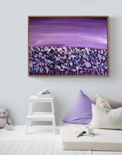 Load image into Gallery viewer, "Purple Poppy Fields" - Original Acrylic Floral Painting