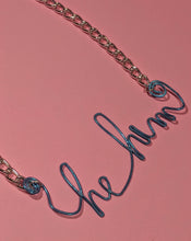 Load image into Gallery viewer, He/Him Talisman Necklace - Blue