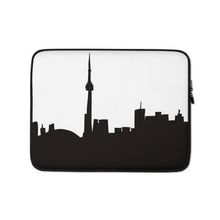 Load image into Gallery viewer, Toronto Skyline Laptop Case, Toronto Lover Gift, The 6 Gift, Toronto Merch, Gifts for Canadians, 13 inch laptop case, 15 inch laptop case