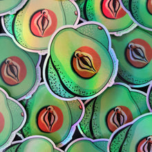 Load image into Gallery viewer, Food-Genital/Vulva/Nipple Permanent Holographic waterproof Stickers