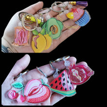 Load image into Gallery viewer, Food Genital/Vulva/Nipple Keychains