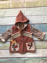 Load image into Gallery viewer, mauve wool pixie coat, size 12-24 months