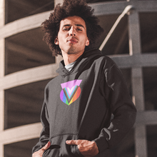 Load image into Gallery viewer, Pink Progress Pride Heart Hoodie