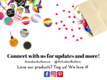 Load image into Gallery viewer, Polyamorous Pride: Pinback Buttons or Strong Ceramic Magnets