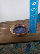 Load image into Gallery viewer, Purple Nebula Wood And Resin Trinket/Ring Bowl