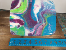 Load image into Gallery viewer, Wood and Resin Acrylic Flow Tray