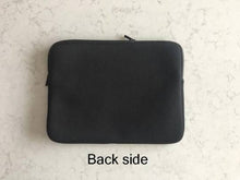 Load image into Gallery viewer, Colourful Boobs on Black Background, Laptop Case, LGBTQ Gift, Boobie Lover Gift, Boobs Merch, Feminist Art, Boobs Gifts, 13 inch laptop case, 15 inch laptop case