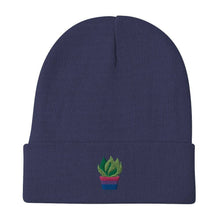 Load image into Gallery viewer, Bi Plant Embroidered Beanie