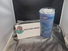 Load image into Gallery viewer, Purple Waves 16oz Flow Acrylic Tumbler