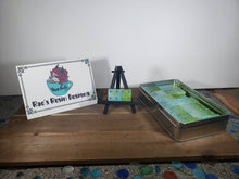 Load image into Gallery viewer, Green and Blue Glow In The Dark Resin Dominos