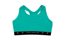 Load image into Gallery viewer, Toni Marlow Clothing Bras Racerback Lounge Bra Bali Hai Green / XS