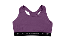 Load image into Gallery viewer, Toni Marlow Clothing Bras Racerback Lounge Bra Boysen Berry Purple / XS