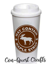 Load image into Gallery viewer, May Contain Maple Syrup Permanent Decal - DECAL ONLY