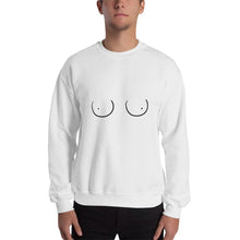 Load image into Gallery viewer, Boobs Line Art Sweater, Funny Boobies, Boobs Crewneck Unisex Sweater, Pride Sweater LGBT+ Clothes, Unisex Heavy Blend Crewneck Sweatshir