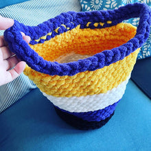 Load image into Gallery viewer, Knitted Non-Binary (Enby) Pride Bag