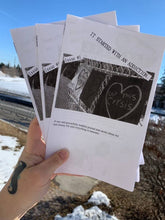 Load image into Gallery viewer, It Started With An Addiction.-A raw and powerfully truthful journal zine series about my nonbinary life