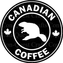 Load image into Gallery viewer, Canadian Coffee Permanent Adhesive Decal - DECAL ONLY