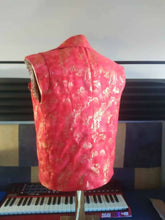 Load image into Gallery viewer, Flannel motorcycle style zip up vest