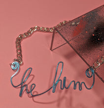 Load image into Gallery viewer, He/Him Talisman Necklace - Blue