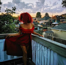 Load image into Gallery viewer, Shoulder Cape Dress