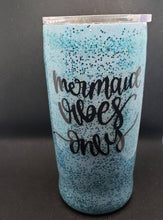 Load image into Gallery viewer, Mermaid Vibes 20oz Glitter Tumbler