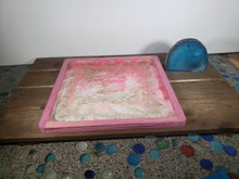 Load image into Gallery viewer, Glow In The Dark Pink and Gold Flow Acrylic Tray