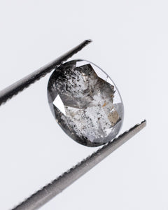 0.90ct Oval Shaped Loose Salt & Pepper Diamond - Malleable Jewellers