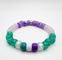 Load image into Gallery viewer, Genderqueer Pride Kandi Bracelet
