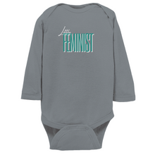 Load image into Gallery viewer, Little Feminist Long Sleeve Bodysuit
