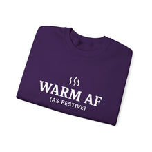 Load image into Gallery viewer, WARM AF (as festive) Holiday Crewneck
