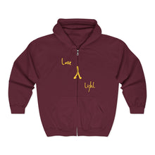 Load image into Gallery viewer, Love &amp; Light Full Zip Hoodie

