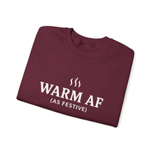 Load image into Gallery viewer, WARM AF (as festive) Holiday Crewneck
