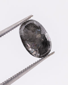 1.51ct Oval Shaped Loose Salt & Pepper Diamond