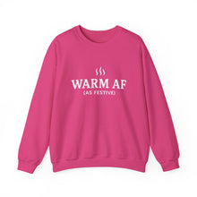 Load image into Gallery viewer, WARM AF (as festive) Holiday Crewneck

