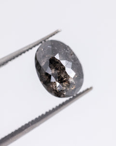 1.62ct Oval Shaped Loose Salt & Pepper Diamond