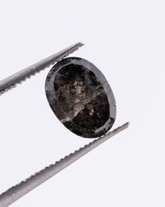 1.62ct Oval Shaped Loose Salt & Pepper Diamond