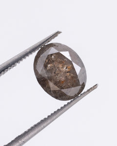 1.71ct Oval Shaped Loose Salt & Pepper Diamond