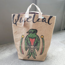 Load image into Gallery viewer, Upcycled Coffee Sack Laundry Hamper / Large Tote

