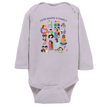 Load image into Gallery viewer, Love Makes a Family Long Sleeve Bodysuit
