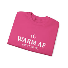 Load image into Gallery viewer, WARM AF (as festive) Holiday Crewneck
