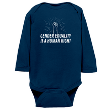 Load image into Gallery viewer, Gender Equality is a Human Right Long Sleeve Bodysuit
