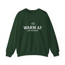 Load image into Gallery viewer, WARM AF (as festive) Holiday Crewneck

