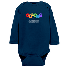 Load image into Gallery viewer, Colors Have No Gender Long Sleeve Bodysuit
