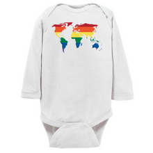 Load image into Gallery viewer, Rainbow World Long Sleeve Bodysuit
