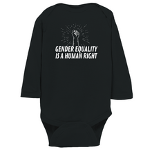Load image into Gallery viewer, Gender Equality is a Human Right Long Sleeve Bodysuit
