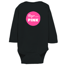 Load image into Gallery viewer, Boys Wear Pink Long Sleeve Bodysuit
